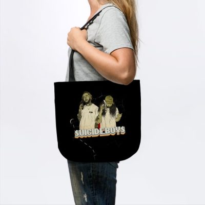 Suicideboys Grey Day Tour Vinyl Style 90S Tote Official Suicide Boys Merch