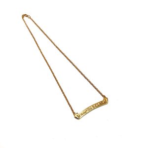 Chrome Hearts 22k gold-plated horseshoe clavicle [chain]