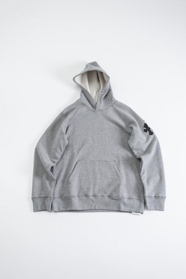 Chrome Hearts Paper Jam Cross Hoodie ‘Heather Grey’