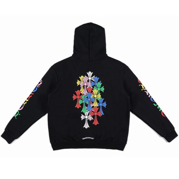 Chrome Hearts Multi Color Cross Cemetery Hoodie - Image 2