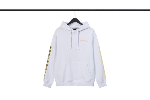 Chrome Hearts Plus Logo Pullover Hoodie [WhiteYellow]