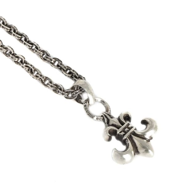 Large Scout flower pendant thick necklace - Image 3