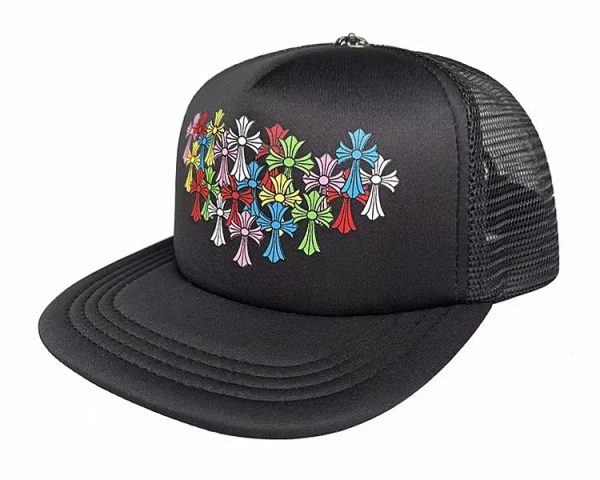 Chrome Hearts Trucker Hat “Black Multicolor Cross”