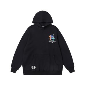 Chrome Hearts Rainbow Sunflower Hoodie [Black]