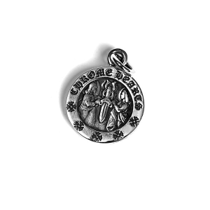 CHROME HEARTS ROUND ANGEL MEDALLION CHARM