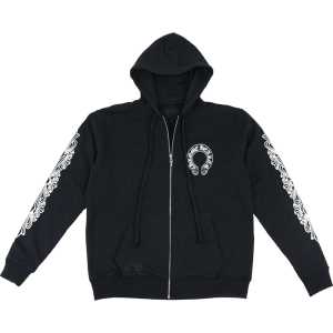 Horseshoe Floral Cross Sleeve Hoodie