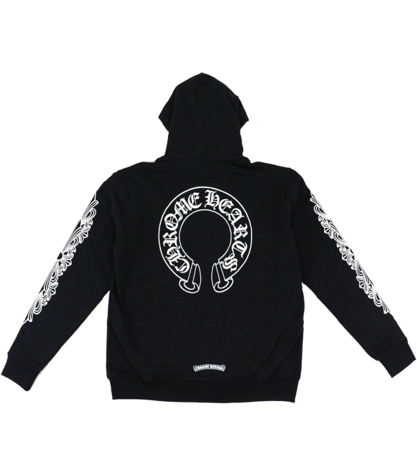 Horseshoe Floral Cross Sleeve Hoodie - Image 2