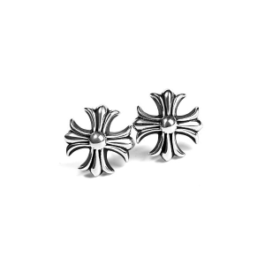 Chrome Hearts CROSS CUT OUT STUD EARRING